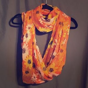 Rampage Floral Infinity Scarf